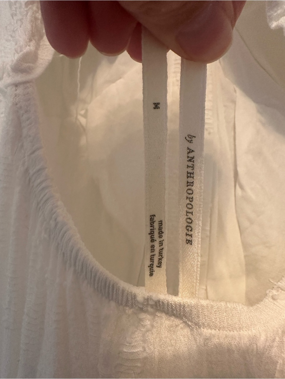 Anthropologie White Tiered Button-Front Maxi Dress - Picture 4 of 7